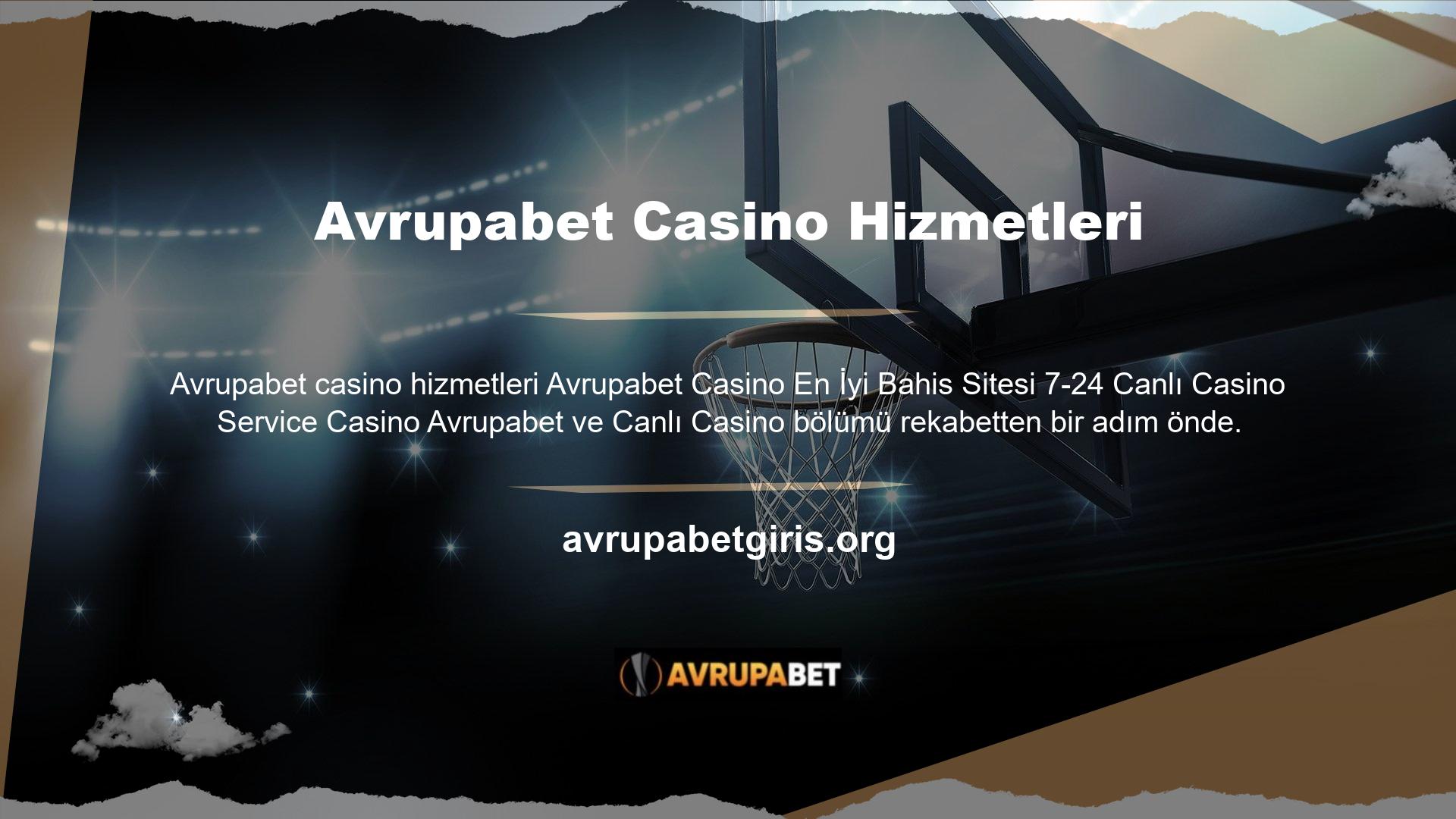 Yuvalar, masa oyunları ve spor bahisleri de dahil olmak üzere çok çeşitli oyunlara sahiptir